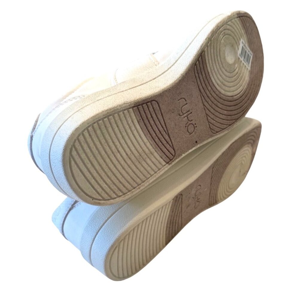 Ryka Viv Classic Oxford Lace Up Size 7M EU 37 White Leather Sneakers Women's NWO - Picture 4 of 12